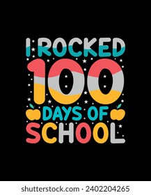 100 Days Of School T-shirt Design,
Back To School T-shirt Design