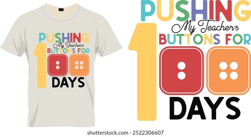 100 dias de projeto de camiseta da escola