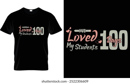 100 days of school T-shirt design