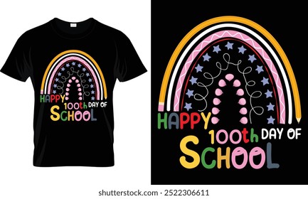 100 dias de projeto de camiseta da escola