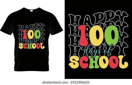 100 dias de projeto de camiseta da escola