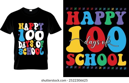 100 dias de projeto de camiseta da escola