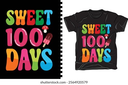 100 Days School T-shirt Design