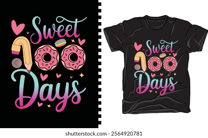 100 Days School T-shirt Design