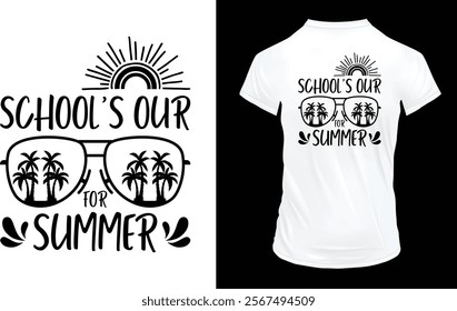 100 Days of School T-Shirt, Gift For Teacher Shirt, Summer T-shirt Design