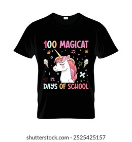 100 days school t-shirt, Student man woman kids