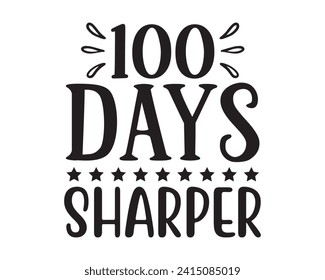 100 days sharper 2 typography design