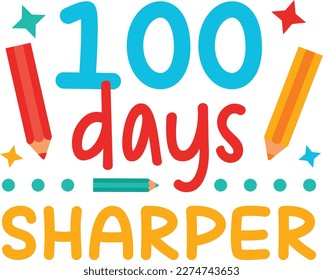 100 Days sharper t-shirt design