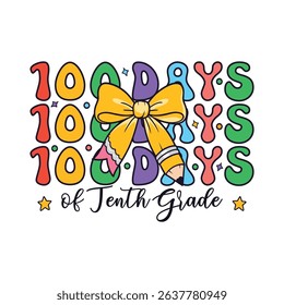 100 days of tenth grade kindergarten school kids, 100 Days of School Life