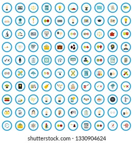 100 decision making icons set in flat style for any design vector illustration