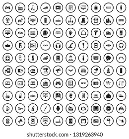 100 device icons set in simple style for any design vector illustration