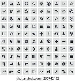 100 diagram icons