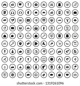 100 digital marketing icons set in simple style for any design vector illustration