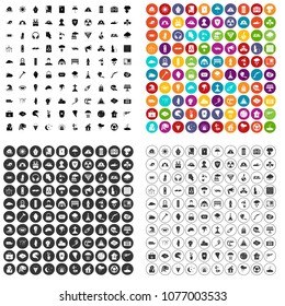 100 disaster icons set vector in 4 variant for any web design isolated on white