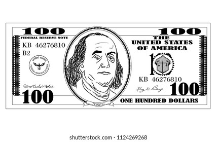 100 dollars bill