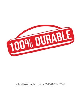 Diseño de sello de goma 100% durable. ILUSTRACIÓN VECTORIAL.