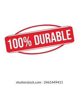 Diseño de sello de goma 100% durable. ILUSTRACIÓN VECTORIAL. 