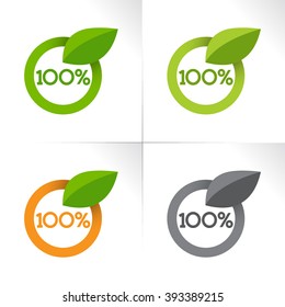 100% eco icons