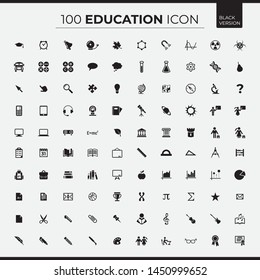 100 education icon set ready to use