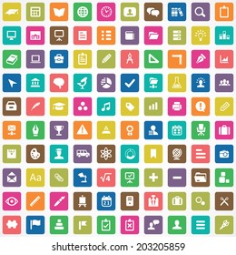 100 education icons