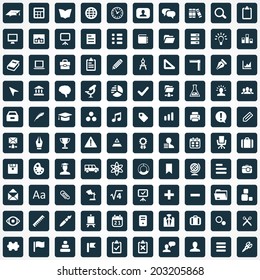 100 education icons