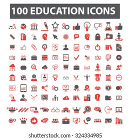 100 education icons