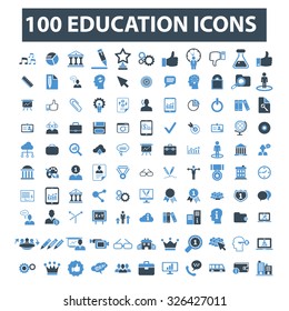 100 education icons