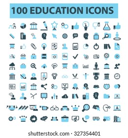 100 education icons