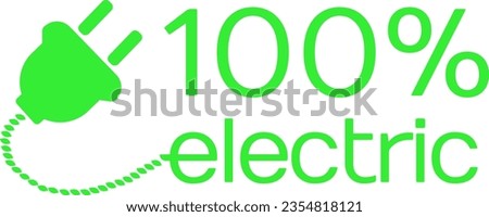 Similar – Image, Stock Photo 100% electric Electric