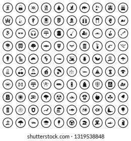 100 environmental protection icons set in simple style for any design vector illustration