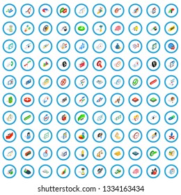 100 exchange icons set in isometric 3d style for any design vector illustration