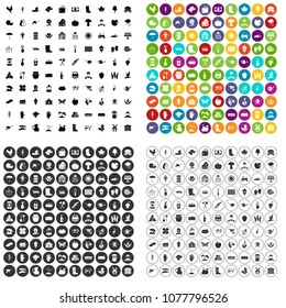 100 farm icons set vector in 4 variant for any web design isolated on white