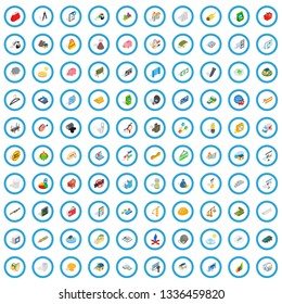 100 feedback icons set in isometric 3d style for any design vector illustration