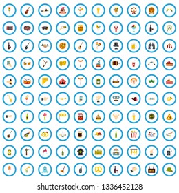 100 festivity icons set in flat style for any design vector illustration