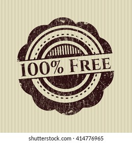 100% Free grunge stamp