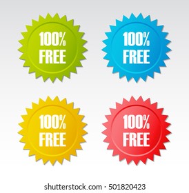 100% free sticker