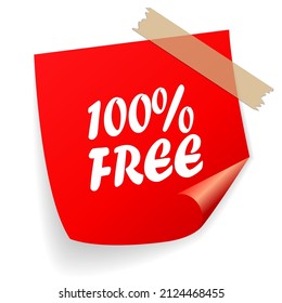 100 free vector square sticker illustration isolated on white background