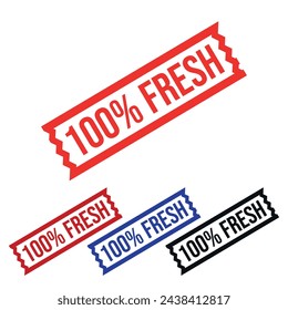 100% FRESCO Sello de goma Diseño arte Ilustración 