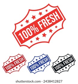 100% FRESH Rubber stamp Design art Illustration 