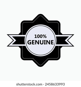 100% original. Etiqueta de garantía original - Vector. 