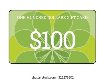 A $100 Gift Card In A Bold Geometric Design.