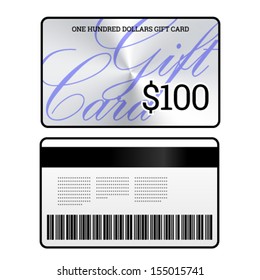 A $100 Gift Card In A Simple, Classy,sophisticated Design.