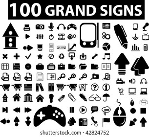 100 grandes carteles. vector