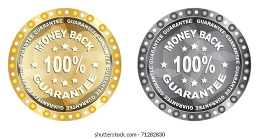 100 % GUARANTEE label