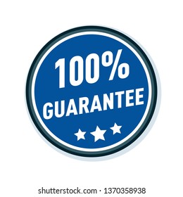 100% Guarantee label illustration