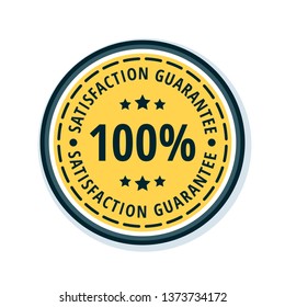 100% Guarantee label illustration