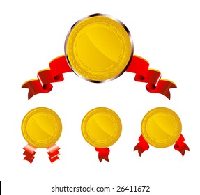 100 % GUARANTEE medal vector illustration