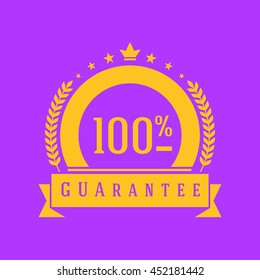 100% Guarantee  - vector