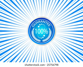 100 % GUARANTEE- vector illustration
