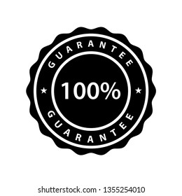 100% guarantee vector template